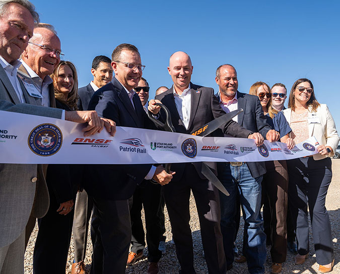 Utah Gov. Spencer Cox, legislative leaders at official ribbon cutting  