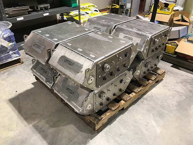 Assembled ODINs ready to be installed